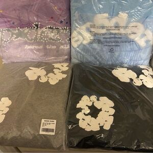 Denim Tears men nd women Sweatshirt Set - Purple, Blue, Gray, Black